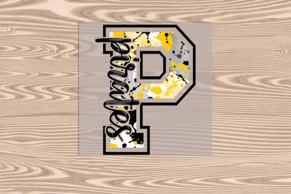 Pirates 'P' DTF Transfer Print: Ready to Press
