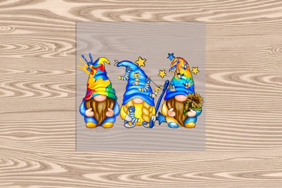 Ready to Press, Downs Syndrome Gnomes, DTF Transfer Print
