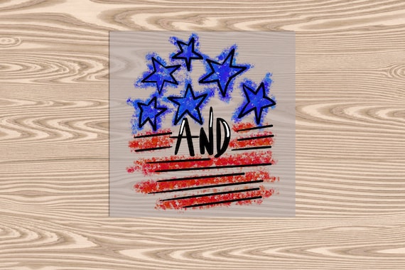 Ready to Press, Stars & Stripes, DTF Transfer Print