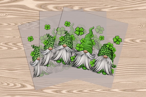 Ready to Press, St Patrick's Day Gnomes, DTF Transfer Print