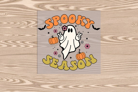 Ready to Press, Groovy Spooky Season Halloween, heat transfer print , DTF Transfer Print