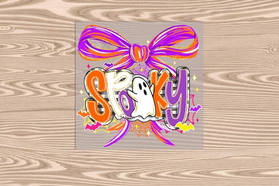 Ready to Press, Spooky Bow Coquette, heat transfer print, DTF Transfer Print