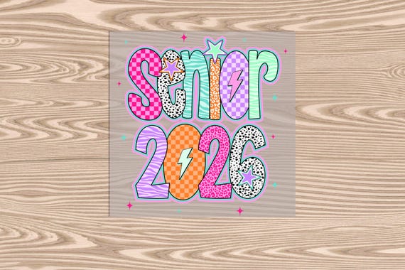 Ready to Press, Senior 2026 Preppy, heat transfer print, DTF Transfer Print