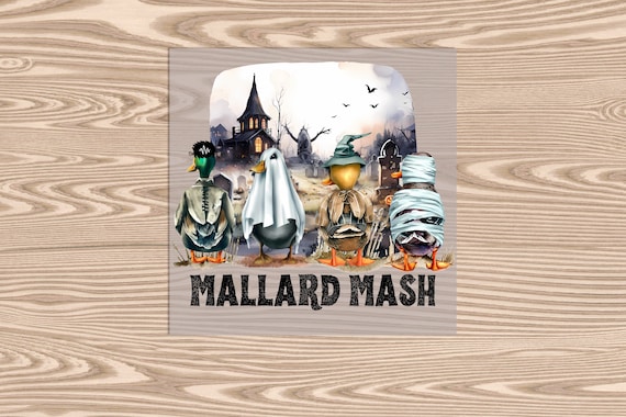 Ready to Press, Spooky Mallard Mash, heat transfer print, DTF Transfer Print
