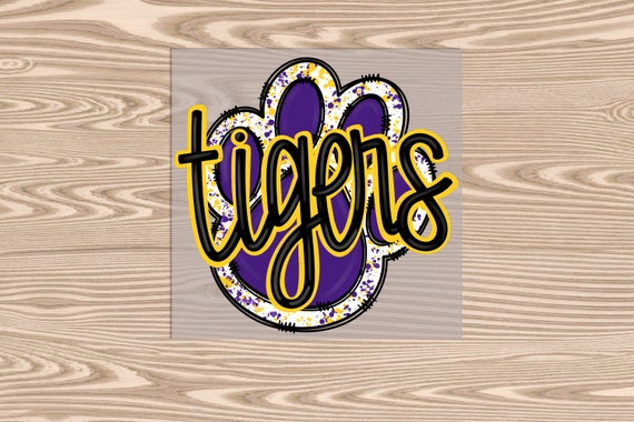 Ready to Press, Tigers Watercolor Paw, heat transfer print, DTF Transfer Print
