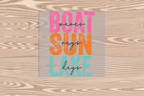 Ready to Press, Lake Days, DTF Transfer Print