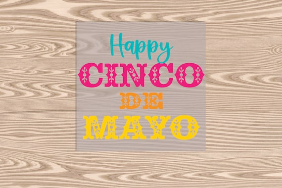 Ready to Press, Happy Cinco De Mayo, DTF Transfer Print