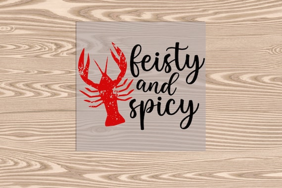 Ready to Press, Feisty and Spicy Crawfish, heat transfer print, DTF Transfer Print