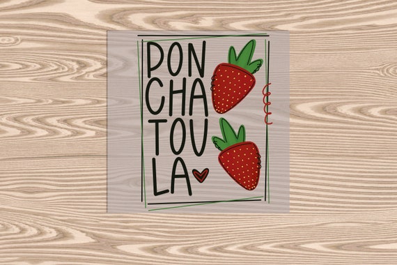 Ready to Press, Pontchatoula Strawberries, DTF Transfer Print