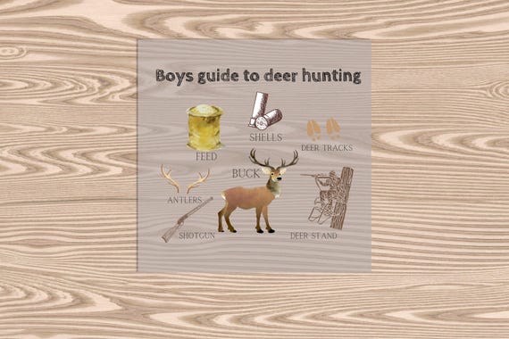 Ready to Press, Boys Hunting, heat transfer print, DTF Transfer Print