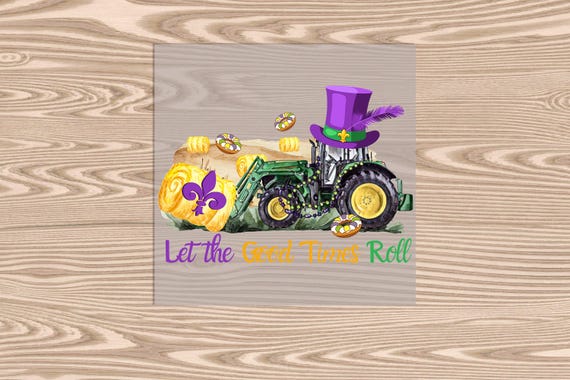 Ready to Press DTF Transfer-Mardi Gras Cherry Picker- heat transfer