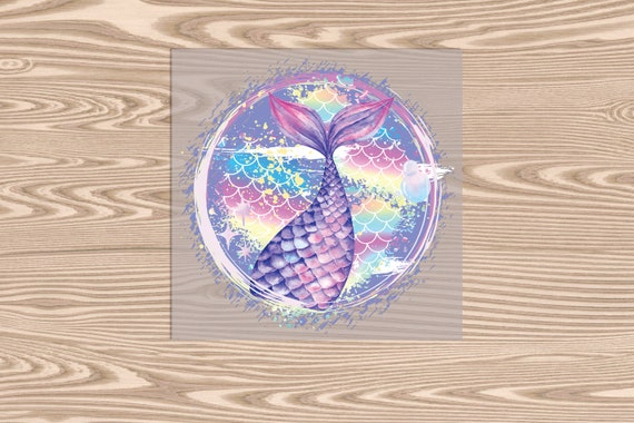 Ready to Press, Mermaid Tail, DTF Transfer Print