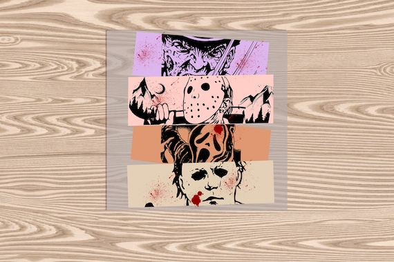 Ready to Press, Scary Movies Halloween, heat transfer print, DTF Transfer Print