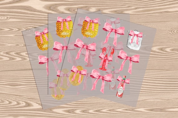Ready to Press, Crawfish Coquette, heat transfer print, DTF Transfer Print
