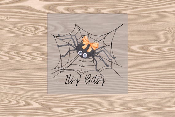 Ready to Press, Itsy Bitsy Spider, heat transfer print, DTF Transfer Print