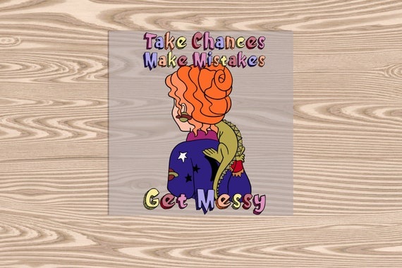 Ready to Press, Take Chances Frizzle, heat transfer print, DTF Transfer Print