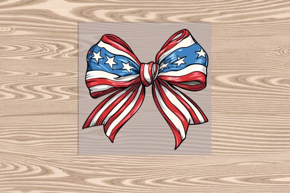 Ready to Press, American Bow Coquette, DTF Transfer Print