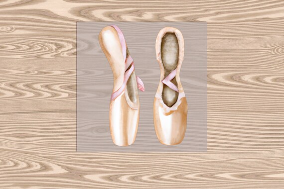 Ready to Press, Dancing Pointe Shoes, heat transfer print, DTF Transfer Print