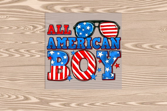 Ready to Press, All American Boy, DTF Transfer Print