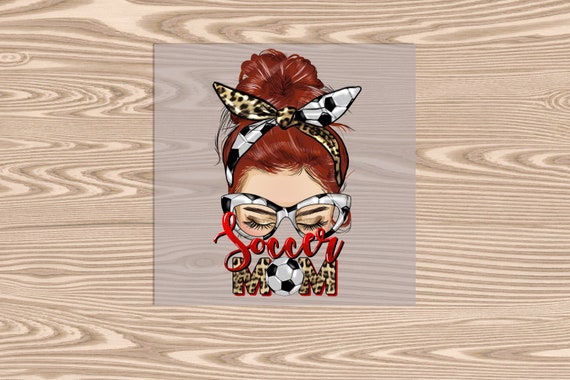 Ready to Press, Soccer Mom Red, heat transfer print, DTF Transfer Print