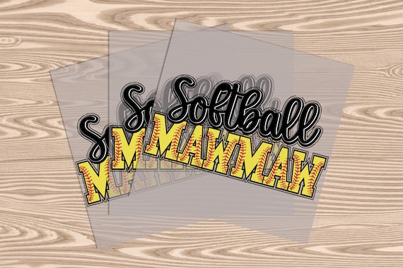Ready to Press, Softball MawMaw heat transfer print, DTF Transfer Print