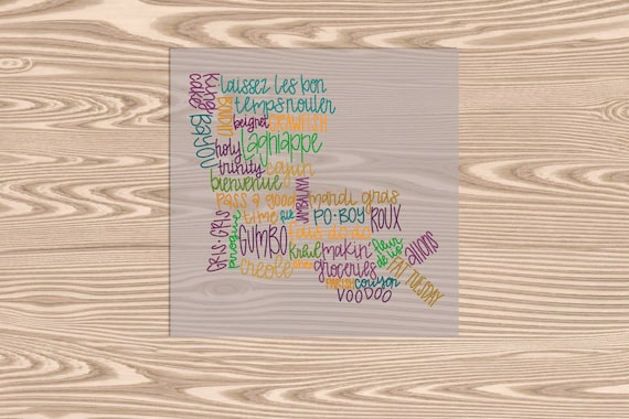 Ready to Press, LA Word Scramble, heat transfer print, DTF Transfer Print
