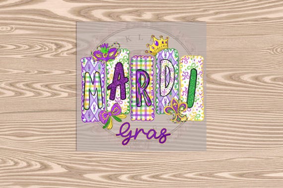 Ready to Press DTF Transfer-Mardi Gras Bows - heat transfer