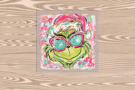 Ready to Press DTF Transfer-Color Green Man Christmas,