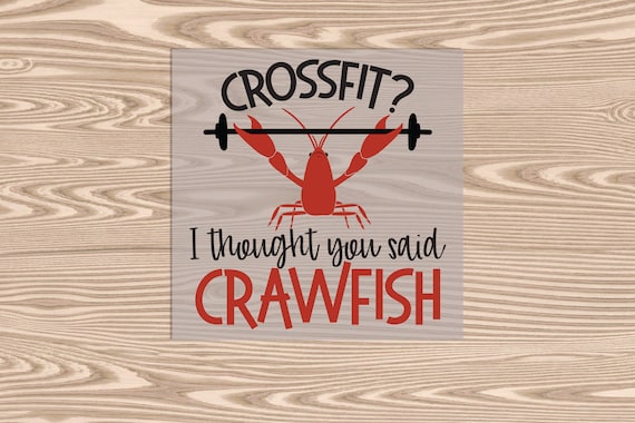 Ready to Press, Crossfit? Crawfish, heat transfer print, DTF Transfer Print