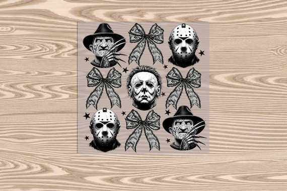 Ready to Press, Halloween Horror Coquette, heat transfer print, DTF Transfer Print
