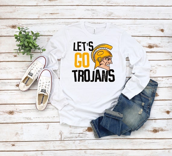 Ready to Press,   Lets Go Trojans  ,heat transfer print , DTF Transfer Print