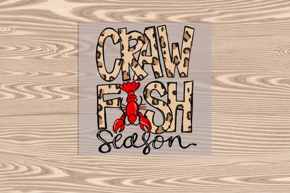 Ready to Press, Crawfish Season Leopard, heat transfer print, DTF Transfer Print