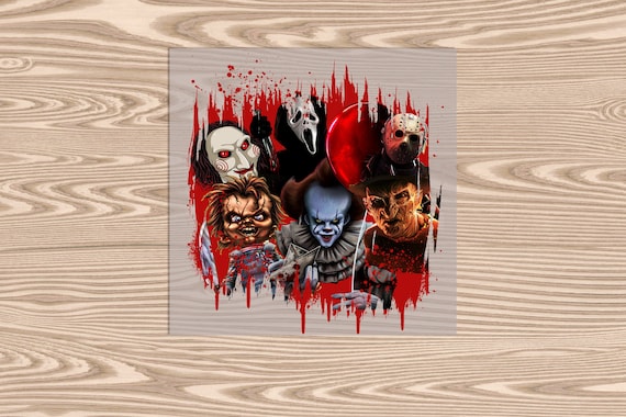 Ready to Press, Halloween Horror Movie, heat transfer print, DTF Transfer Print