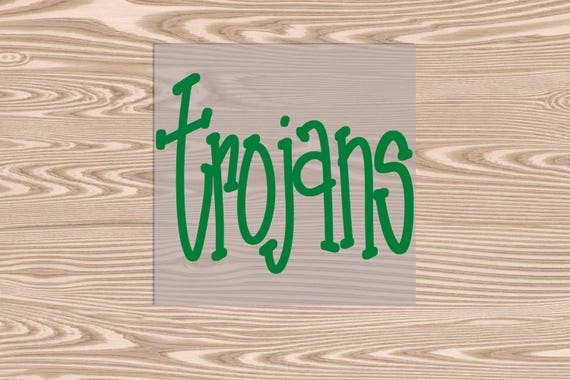 Ready to Press, Trojans Green, heat transfer print, DTF Transfer Print