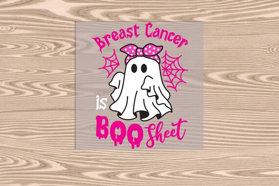 Ready to Press DTF Transfer-Breast Cancer Awareness Ghost