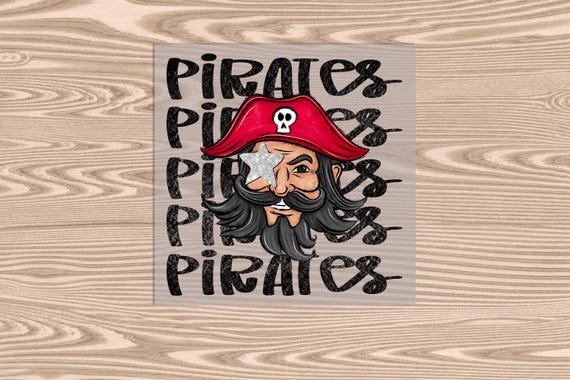Pirate Life DTF Transfer Print: Glitter Effect, Ready to Press