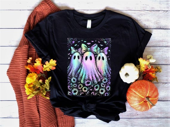 Ready to Press, 3 Ghost (negative space illusion), heat transfer print, DTF Transfer Print