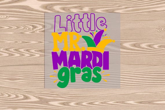 Ready to Press, Little Mr Mardi Gras, DTF Transfer Print