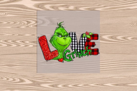 Ready to Press, Green Man LOVE, Christmas, heat transfer print, DTF Transfer Print