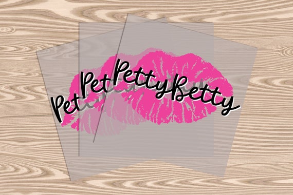 Ready to Press, Petty Betty Lips,heat transfer print , DTF Transfer Print