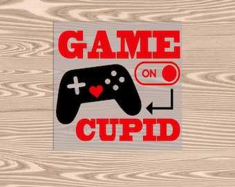 Ready to Press DTF Transfer-Game On Cupid  : Valentine's Day -- heat transfer