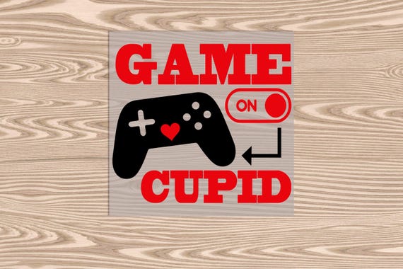 Ready to Press, Game On Cupid, DTF Transfer Print, heat transfer print