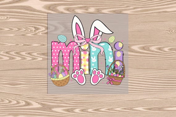 Ready to Press, Mini Bunny, DTF Transfer Print