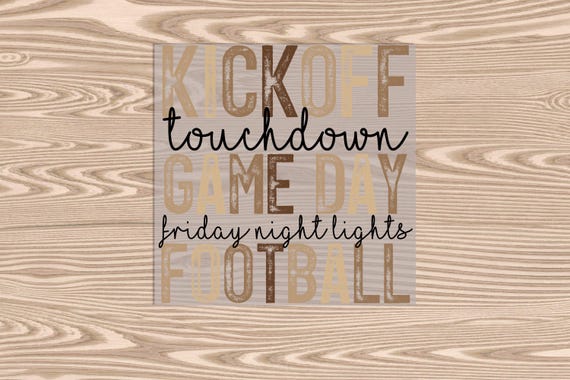 Kickoff Touchdown Football DTF Transfer Print: Ready to Press