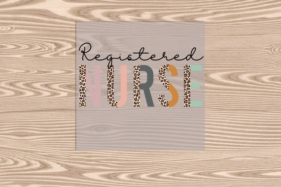 Ready to Press, Registered Nurse, heat transfer print, DTF Transfer Print