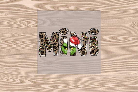 Ready to Press, Green Man MINI, Christmas, heat transfer print, DTF Transfer Print