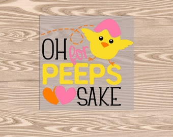 Ready to Press DTF Transfer-Oh For Peeps Sake Chick,- heat transfer