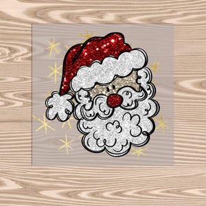 Santa with Red Hat - Merry Christmas DTF Transfer Print