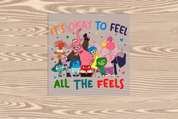 Ready to Press, Feel All The Feels, heat transfer print, DTF Transfer Print
