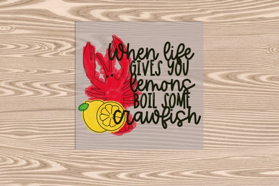 Ready to Press, Boil Crawfish, heat transfer print, DTF Transfer Print